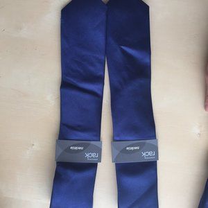 Navy silk neck tie